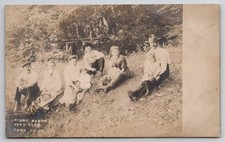 RPPC Picnic Party At Fern Glen York County Pennsylvania Real Photo Postcard I41 picture