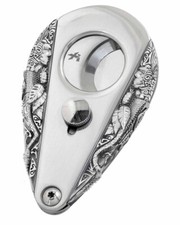 XiKAR Xi3 302MY3D Mayan Silver 3D Cigar Cutter Double Blade Collectible NIB picture
