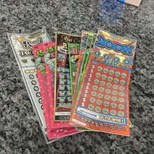 CA Lottery Scratch Losing Tickets $220 Plus Assorted Used Lottery Scratchers picture