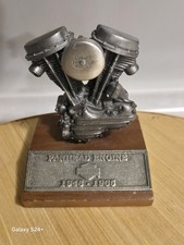 Pewter Replica Of A Harley Davidson Panhead Engine picture