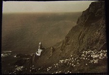Magic Lantern Slide VIEW FROM HARTLAND POINT DATED 1939 VINTAGE PHOTO DEVON picture