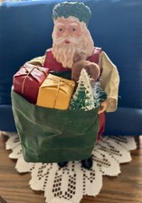 Clothtique Vintage Enesco Christmas Santa 1988 decoration 9 inches picture