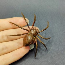 Lifelike Bronze Spider Statue Ornament,Vintage Copper Metal Spider Figurine Gift picture