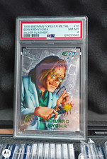 Edward Nygma - 1995 Fleer Metal Batman Forever #10 Silver Flasher Psa 8 picture
