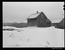 Photo:Berlin New Hampshire Poor Farm 1940 Winter Farmhouse Snow picture