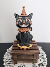 2024 Walmart Vintage Retro Smiling Black Cat - 10” Johanna Parker Inspired picture