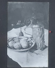 Still Life: Peaches, Julian Alden Weir, Magic Lantern Glass Slide picture