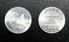 Man in Space SHELL GAS CONTEST 1969 MERCURY IX GORDON COOPER USA Aluminium picture