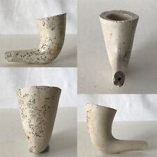 Antique Clay Pipe & Part Stem Sherlock Holmes Calabash Shape NOT made of Gourd picture