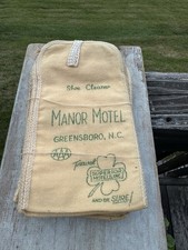 Vintage Manor Motel Greensboro NC Shoe Cleaner Cloth Lot of 10 AAA picture
