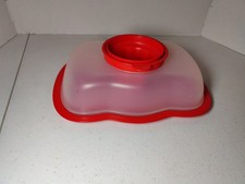 NEW Tupperware Jel Ring Mold Red Sheer Jello Mold Rectangle #5135A-2 picture