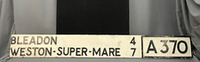 Antique Cast Iron Road Sign A 370 BLEADON WESTON -SUPER-MARE 47 ~ 59