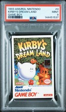1993 Amurol Nintendo Kirby’s Dream Land #4 Rookie Card RC PSA 9 *POP 9, 0 10s* picture