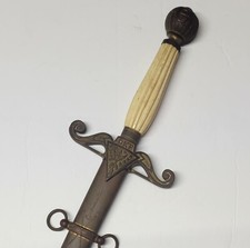 Antique Knights Of Friendship Dress Sword & Scabbard Horstmann Philadelphia picture