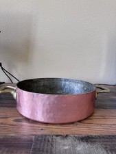 Antique Gaillard French Copper Pot – Handcrafted Paris Culinary Copper – 12” picture