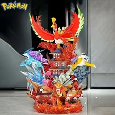 π₯ Pokemon Ho-Oh Raikou Suicune Entei Figure 38cm Resin Statue Anime Action Mode picture