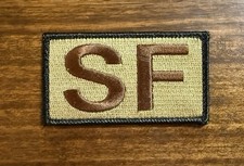 USAF SF Duty Identifier With Black Boarder Patch OCP Security Forces Hook Back picture
