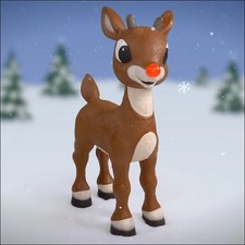 🎄Rudolph the Red-Nosed Reindeer 3.1-ft Animatronic❄️ Fast Shipping picture