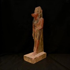 Rare Egyptian Artifacts Of Authentic Pharaonic Statue Egyptian God Anubis BC picture