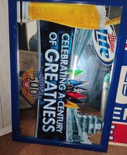 Miller Lite Indianapolis 500 Breweriana Mirror Century of Greatness picture