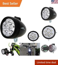 Vintage Retro 7 LED Bicycle Front Light - Waterproof Headlight for Night Riding picture