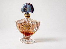 Vintage 1988 Guerlain Shalimar Parfum Extrait 15ml 1/2 Oz Blue Fan Stopper FR picture