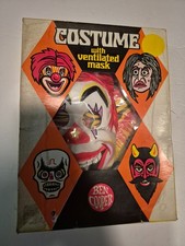 Vintage Ben Cooper NEW old stock SEALED Clown costume *read* 1970s picture