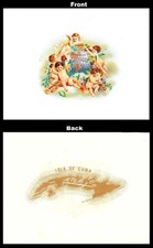 GREAT Cuban Cigar Label M. VALLE & Co.vitola. Havana COLLECTIBLE. 1890 picture