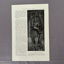 1927 India Hindu Temple Sculpture Vira-Bhadra Madura Antique Print Religious picture