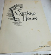 Vintage 1960s Carriage House Restaurant Belleville Illinois.. picture