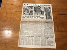 WILLIE MAYS BASEBALL Newspaper 1961 NEW YORK JOURNAL spring Training Baseball picture