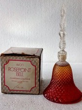 Vtg Avon ROSEPOINT BELL w CHARISMA COLOGNE SPRAY In Original Box #A-R. NC#4 picture