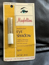 VINTAGE MAYBELLINE IRIDESCENT  EYE SHADOW CRYSTAL WHITE  100D-06 SEALED CARD NEW picture