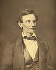 ABRAHAM LINCOLN PORTRAIT 1860 11x14 GLOSSY PHOTO PRINT picture