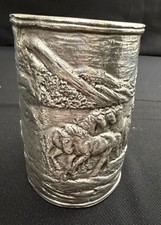 Vintage Arthur Court Wild Horses Cup Cast Aluminum 1990 4.5