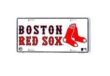 MLB Baseball Boston Red Sox Licensed Aluminum Metal License Plate Sign Tag NEW picture