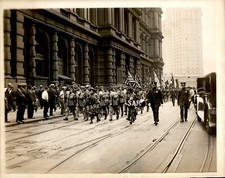 GA104 Original Underwood Photo MASSACHUSETTS BAY COLONY 300th Anniversary Parade picture