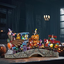 Disney Halloween  Mickey Characters Train with Lights & Music Centerpiece NEW picture