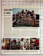 Vintage 1940s 50s Collier's Magazine Article Men's Workwear Fashion Ephemera picture