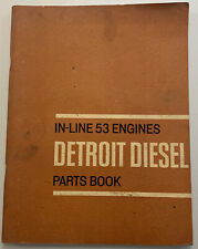1966 General Motors GM Detroit Diesel In-Line 53 Engines Parts Book Manual picture
