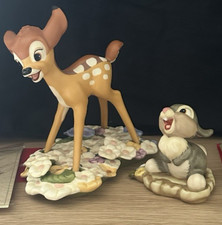 WDCC Bambi Purty Flower & Thumper Hee Hee Hee Both Mint in Box W/COA picture