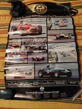 Vintage Lloyds and Scottish 1979 Historic Car Race Poster Ferrari Lister Jaguar picture