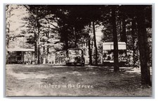 Falmouth Foreside, ME Maine, Trailers in Grove Underwood, Photo RPPC Postcard picture