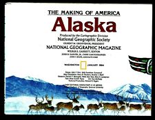 ⫸ 1984-1 January ALASKA Making of America – National Geographic Map School A3 picture