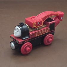 Thomas the Tank Engine Wooden Rail Series Harvey GGG32 Magnetic Red Crane picture