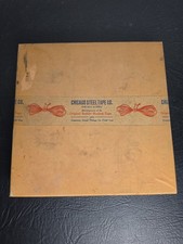 Vtg NoS Chicago Steel Tape Co 200ft Babbitt Sealed Surveyor No 102 picture