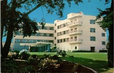 Peninsula Hospital Burlingame California CA Postcard UNP WOB Note Mike Roberts picture