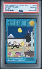 PSA 10 One Piece Visual Adventure #151 Helmeppo Koby Card POP 3 picture