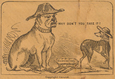 Civil War Patriotic Cover Winfield Scott Jefferson Davis Dogs Washington 1861 picture
