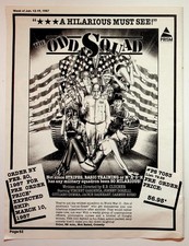 Prism The Odd Squad VHS Movie Ad Vintage Magazine Print B&W 1987 Comedy picture